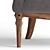Dafne Armchair: Sophisticated Black Tie 3D model small image 4