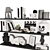 Elegant 3D Decor Set 3D model small image 6