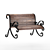 Modern Outdoor Bench 3D Model 3D model small image 4