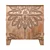 Boho Flower Carved Tara: Modern Storage Cabinet 3D model small image 2