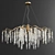 Exquisite Chandelier Collection: Crystal Galaxy, Serip Aqua, Willow, Waterfall 3D model small image 2