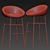 Floral Elegance: Bloom Bar Stool 3D model small image 2