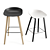 Adjustable Hay Barstool & Counter Stool 3D model small image 2