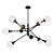 Sleek Orb Pendant with 10 Lights 3D model small image 1