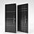 Sleek Black Modern Door 3D model small image 1