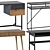 Sleek Lora Oblone Viva Sybil Writing Desk 3D model small image 3