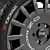 Title: OZ Rally Racing Black Wheels 3D model small image 3