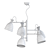 Modern Pendant Chandelier: Lampatron GENT 5 3D model small image 3