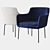 Flam Armchair: Sleek Design by Deep House 3D model small image 2