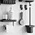 Geesa Frame: Chic Bathroom Collection 3D model small image 4