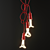 Stylish Drop Cap Pendant Set 3D model small image 2
