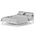 Slattum Double Bed - Comfortable and Cozy 3D model small image 2