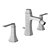 Chérie Bidet Faucet with 3-Hole Design 3D model small image 2