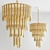 Elegant Gold Chandelier Gigi L 3D model small image 1