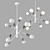 Elegant EGLO Chandelier 14900 3D model small image 1
