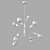 Elegant EGLO Chandelier 14900 3D model small image 4