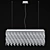 Elegant Crystal Pendant Lamp 3D model small image 5
