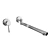 Sleek Wall-Mount Faucet 3D model small image 1