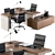 Elegant Office Furniture Set: Manager Edition 3D model small image 1