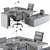 Elegant Office Furniture Set: Manager Edition 3D model small image 5