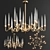 Elegant Il Pezzo Mancante Chandelier 3D model small image 1