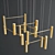 Elegant Tubular LED Ceiling Light 3D model small image 3