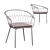 Ritorto Knox Outdoor Dining Chair 3D model small image 3