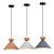 Elegant Conical Pendant Lamp: Lampatron AIKE 3D model small image 1