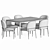Modern Dining Set with Astrud Chair & Canto Table 3D model small image 9
