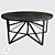 Modern Wood Frame Coffee Table 3D model small image 2