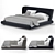 Luxury Spanish-Made Reeves Double Bed 3D model small image 1
