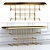 Elegant Bronze Console for Living and Dining Rooms 3D model small image 3
