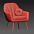 Elegant Howardwick Armchair: Comfort and Style 3D model small image 3