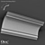 Elegant Linear Cornice Moulding 3D model small image 2