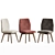Modern Chair Set: Connubia Maya & Hexa 3D model small image 3