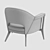 Modern Cloven Chair: Uniquely Designed and Textured 3D model small image 5