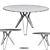 Pols Potten Contemporary Millimeter Table 3D model small image 2