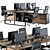 Elegant Efficiency: Office Workspace Set 3D model small image 2