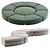 Sleek Italian Loman Sofa 3D model small image 2