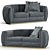 Contemporary Carpanese Sofa 3D model small image 1