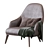 Jane Fabric Lounge Armchair 3D model small image 2