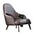 Jane Fabric Lounge Armchair 3D model small image 3