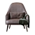 Jane Fabric Lounge Armchair 3D model small image 4