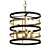 Elegant Metal Ring Pendant: Megumi 3D model small image 1