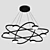 Elegant Ring Pendant Chandelier 3D model small image 1