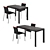 Elegant Calligaris Duca Table Set 3D model small image 2