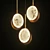 Marble Disks Pendant: Elegant Illumination for Modern Spaces 3D model small image 6