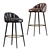 Olympia Bar Stool: Handcrafted Elegance 3D model small image 1
