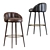 Olympia Bar Stool: Handcrafted Elegance 3D model small image 2
