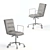 Alvord Dudley Leather Task Chair 3D model small image 4